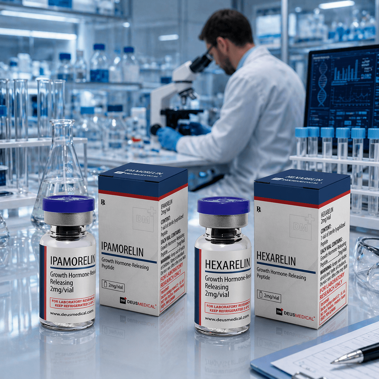 Ipamorelin vs Hexarelin