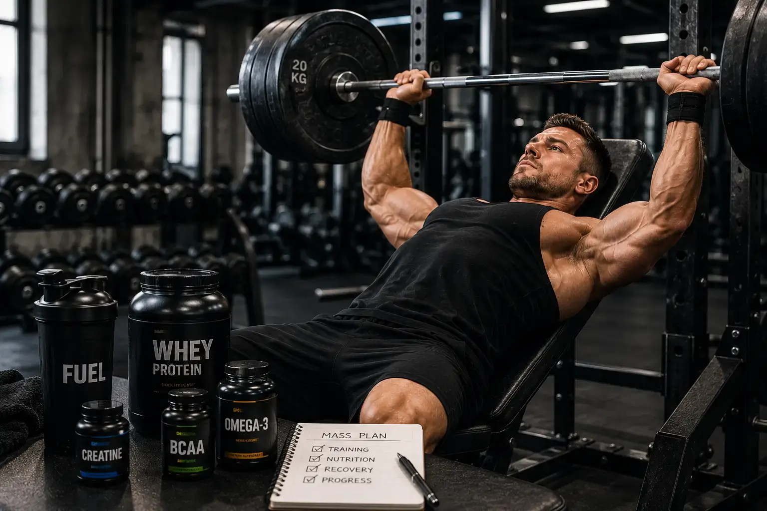 Bodybuilder Mass Gain Training