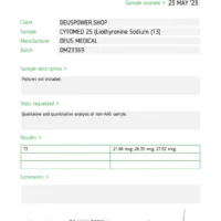 Fat Burn Deus Medical - Lab Test 2