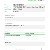 Injectable Deus Medical - Lab Test 21