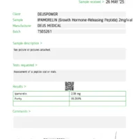 Peptides Deus Medical - Lab Test 12
