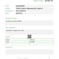Peptides Deus Medical - Lab Test 21