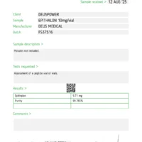 Peptides Deus Medical - Lab Test 5
