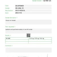SARMS Deus Medical - Lab Test 3